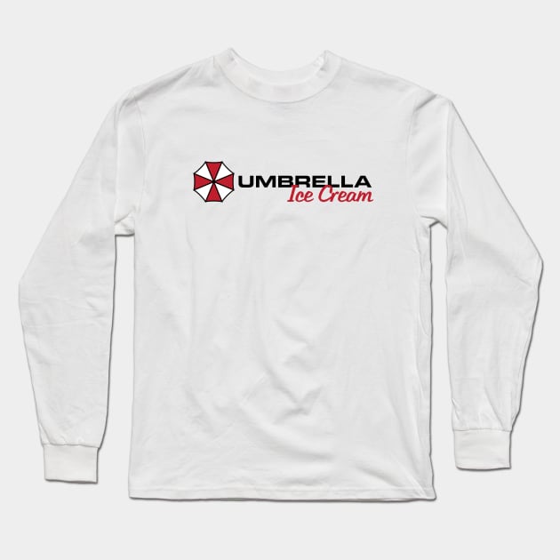 Umbrella Ice Cream - Light Long Sleeve T-Shirt by MustardSoda